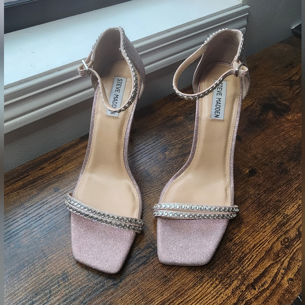 Pink Sparkle/ Rhinestone Pump - Picture 2 of 5